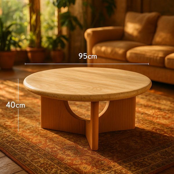 Annabella Travertine Stone Coffee Table