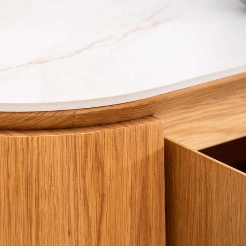 STONE TOP - TIMBER BUFFET