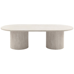 Emmy Travertine-look coffee table
