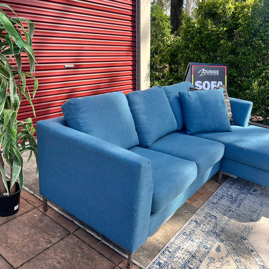 QUICK SALE ‼️ MUST GO BLUE COUCH