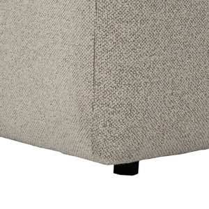 BOUCLE CURVED EDGED L SHAPE SOFA