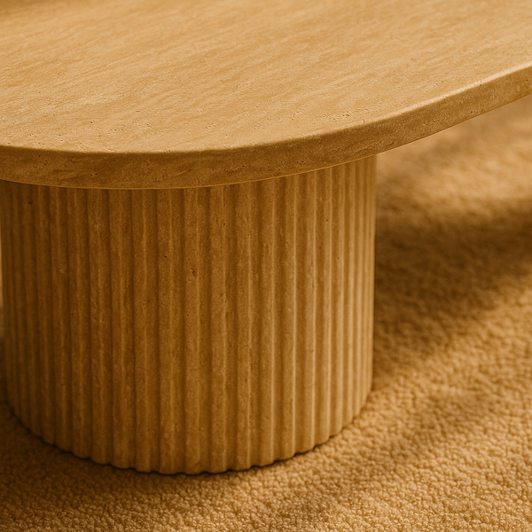 Emmy Travertine-look coffee table