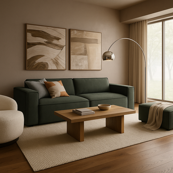 The Russo Throne – Forest Green Sofa