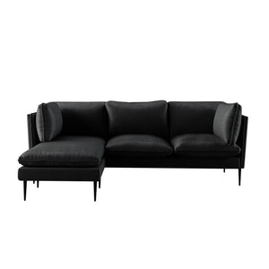 Opulent Velvet Chaise Lounge Fit for Royalty - Cream or Black