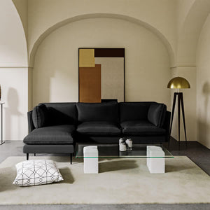 Opulent Velvet Chaise Lounge Fit for Royalty - Cream or Black