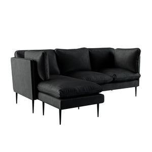 Opulent Velvet Chaise Lounge Fit for Royalty - Cream or Black