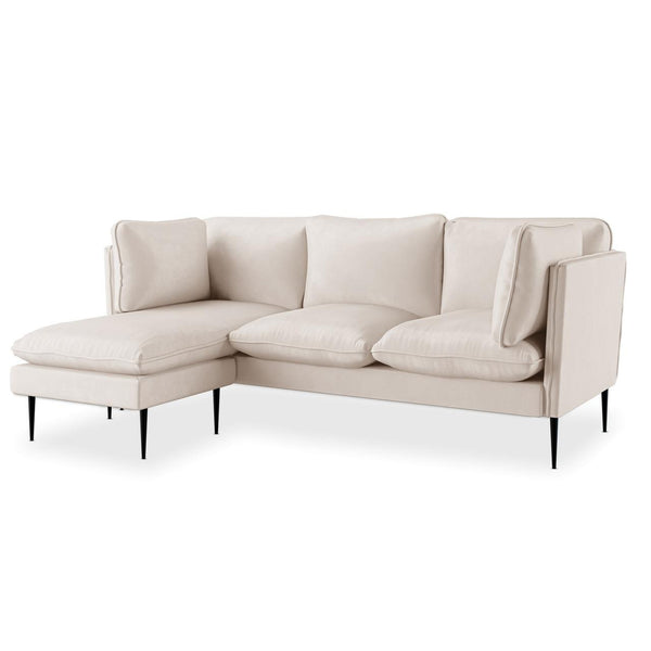 Opulent Velvet Chaise Lounge Fit for Royalty - Cream or Black
