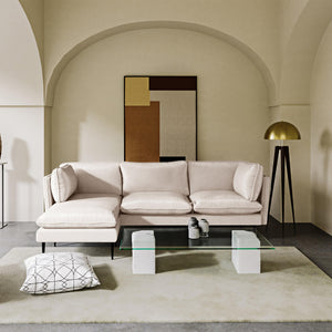 Opulent Velvet Chaise Lounge Fit for Royalty - Cream or Black