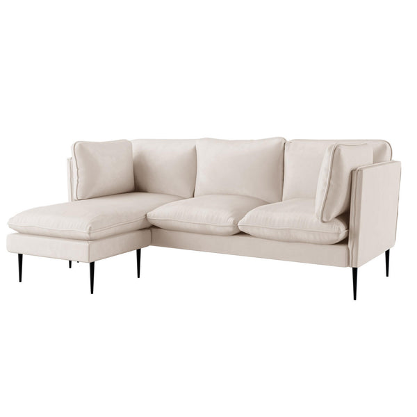 Opulent Velvet Chaise Lounge Fit for Royalty - Cream or Black