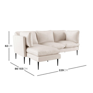 Opulent Velvet Chaise Lounge Fit for Royalty - Cream or Black
