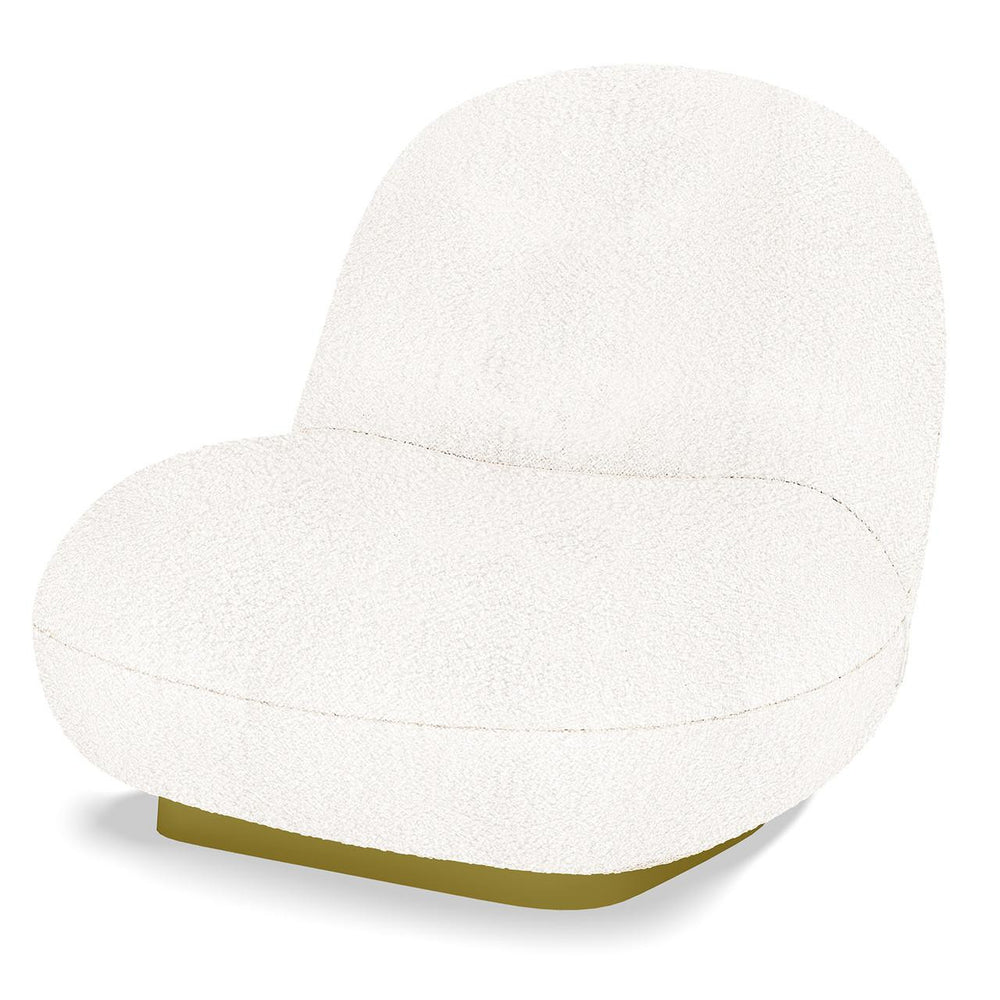 Lounge Kingdom - Kalie Swivel Boucle Throne - Cream White