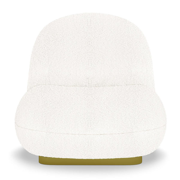 Lounge Kingdom - Kalie Swivel Boucle Throne - Cream White