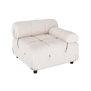 Keila 3 Seater Modular Tufted Velvet Sofa with Ottoman Set