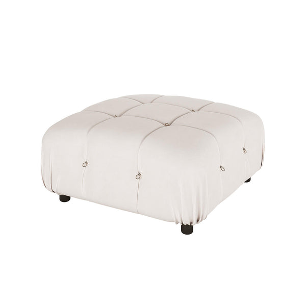 Keila 3 Seater Modular Tufted Velvet Sofa with Ottoman Set