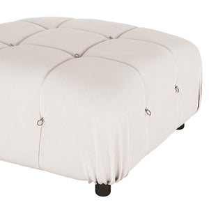Keila 3 Seater Modular Tufted Velvet Sofa with Ottoman Set