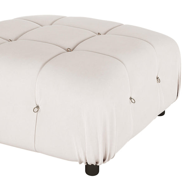Keila 3 Seater Modular Tufted Velvet Sofa with Ottoman Set