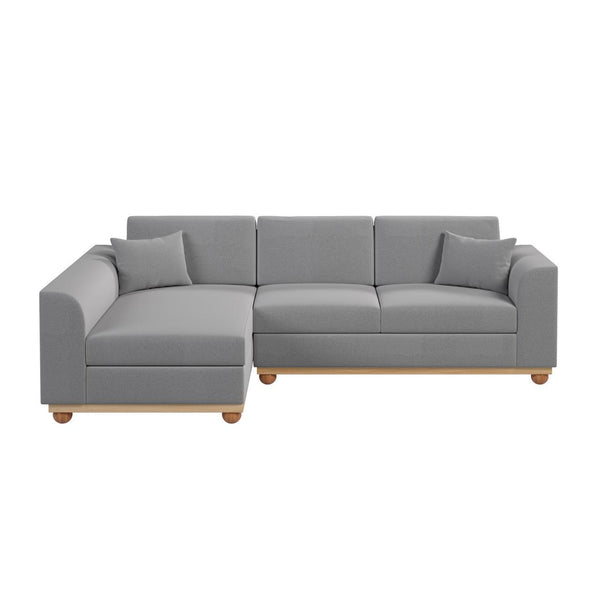 Laylah 3 Seater Fabric Hardwood Sofa With Left Chaise