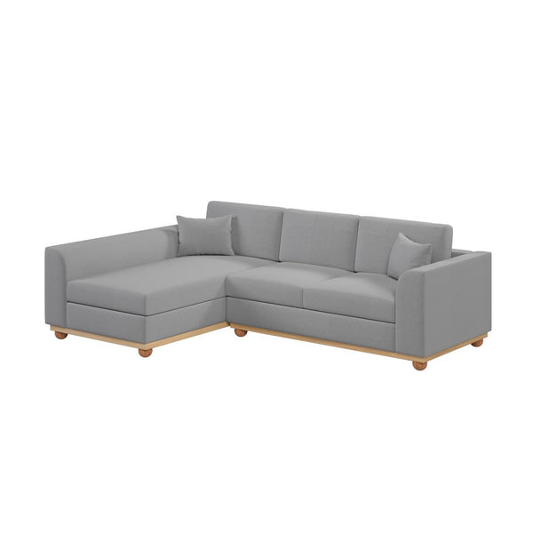 Laylah 3 Seater Fabric Hardwood Sofa With Left Chaise