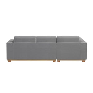 Laylah 3 Seater Fabric Hardwood Sofa With Left Chaise