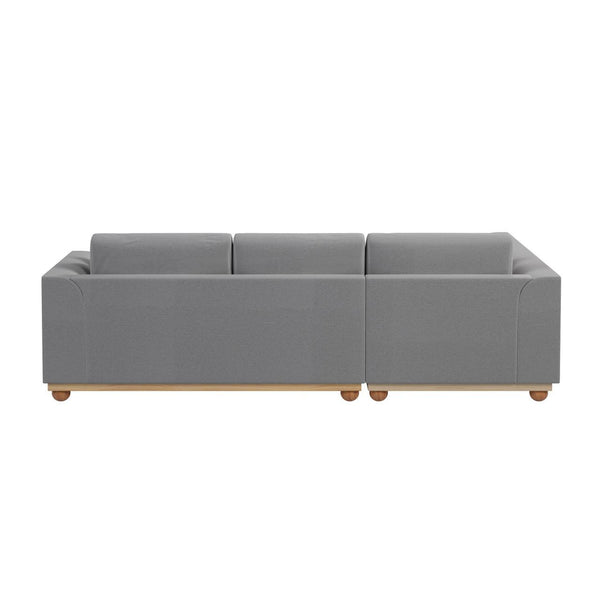 Laylah 3 Seater Fabric Hardwood Sofa With Left Chaise