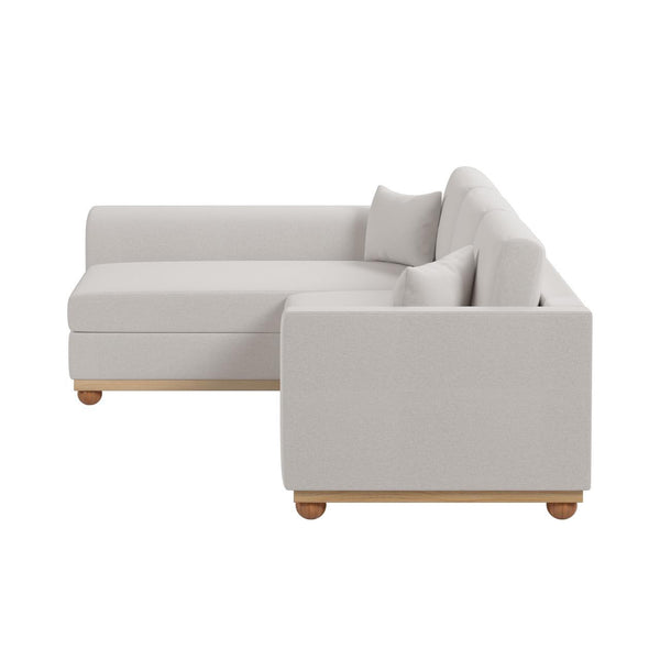 Laylah 3 Seater Fabric Hardwood Sofa With Left Chaise