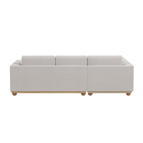 Laylah 3 Seater Fabric Hardwood Sofa With Left Chaise