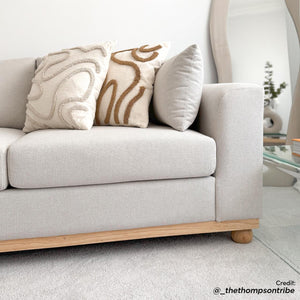 Laylah 3 Seater Fabric Hardwood Sofa With Left Chaise