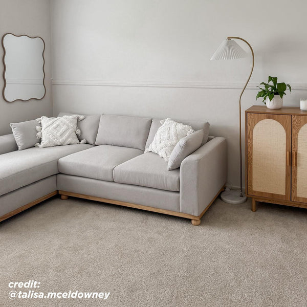 Laylah 3 Seater Fabric Hardwood Sofa With Left Chaise