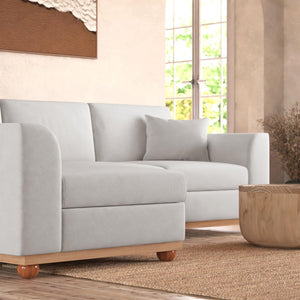 Laylah 3 Seater Fabric Hardwood Sofa With Left Chaise