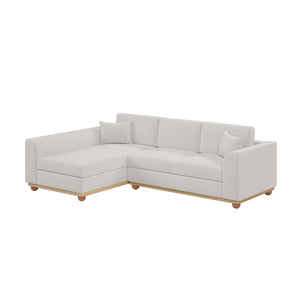 Laylah 3 Seater Fabric Hardwood Sofa With Left Chaise