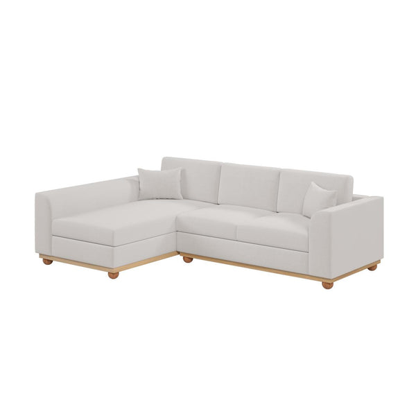 Laylah 3 Seater Fabric Hardwood Sofa With Left Chaise