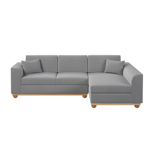 Laylah 3 Seater Hardwood Fabric Sofa With Right Chaise