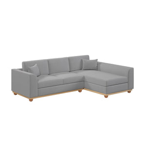Laylah 3 Seater Hardwood Fabric Sofa With Right Chaise