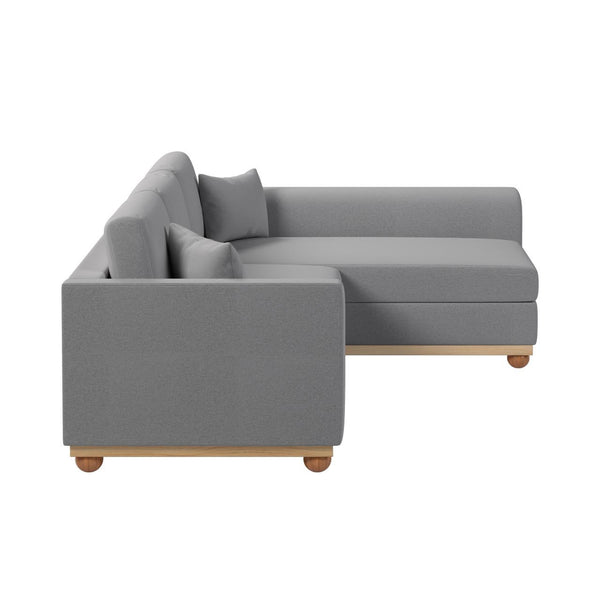 Laylah 3 Seater Hardwood Fabric Sofa With Right Chaise