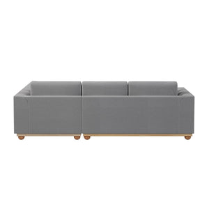 Laylah 3 Seater Hardwood Fabric Sofa With Right Chaise