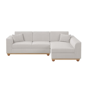 Laylah 3 Seater Hardwood Fabric Sofa With Right Chaise