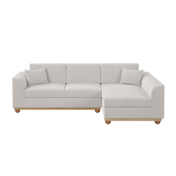 Laylah 3 Seater Hardwood Fabric Sofa With Right Chaise