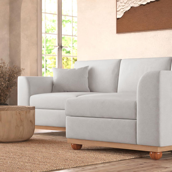 Laylah 3 Seater Hardwood Fabric Sofa With Right Chaise