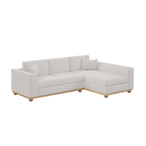 Laylah 3 Seater Hardwood Fabric Sofa With Right Chaise