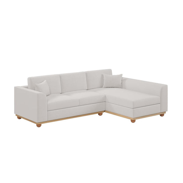 Laylah 3 Seater Hardwood Fabric Sofa With Right Chaise