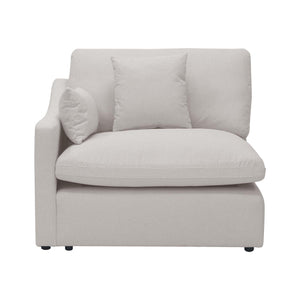 Millie 5-Seater Fabric Modular Sofa - Warm Light Grey
