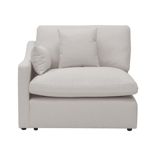 Millie 5-Seater Fabric Modular Sofa - Warm Light Grey