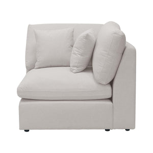 Millie 5-Seater Fabric Modular Sofa - Warm Light Grey