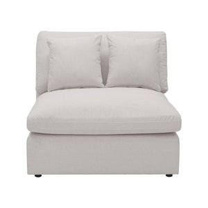 Millie 5-Seater Fabric Modular Sofa - Warm Light Grey