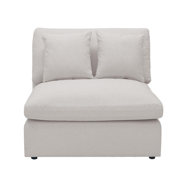 Millie 5-Seater Fabric Modular Sofa - Warm Light Grey
