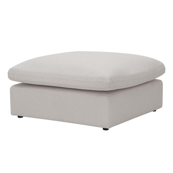 Millie 6-Seater Fabric Corner Chaise Sofa - Warm Light Grey