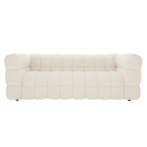 Regal Comfort: The Sovereign's Embrace Boucle Sofa Set