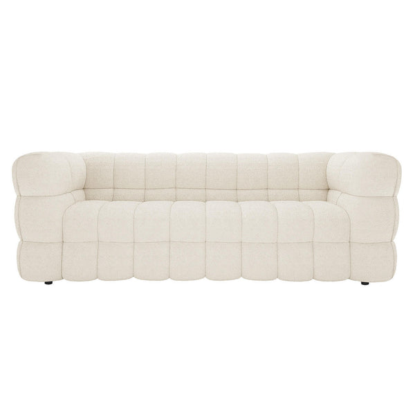 Regal Comfort: The Sovereign's Embrace Boucle Sofa Set