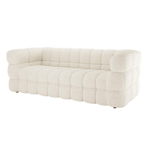 Regal Comfort: The Sovereign's Embrace Boucle Sofa Set