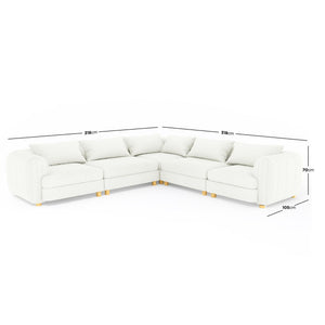 The Regal Repose: Majesty's Modular Sofa
